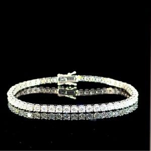 5.3 carat lab grown diamondCVD Tennis Bracelet 14k white gold EF/VVS2 VS1 $3,250